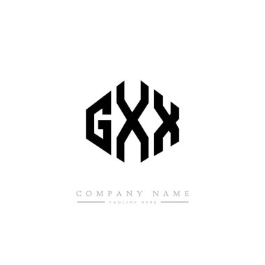 GXX harfi ilk logo şablon vektörü