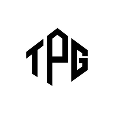 TPG letter logo design with polygon shape. TPG polygon and cube shape logo design. TPG hexagon vector logo template white and black colors. TPG monogram, business and real estate logo.