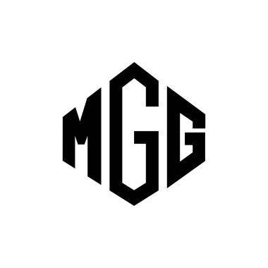 MGG letter logo design with polygon shape. MGG polygon and cube shape logo design. MGG hexagon vector logo template white and black colors. MGG monogram, business and real estate logo.