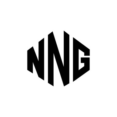NNG letter logo design with polygon shape. NNG polygon and cube shape logo design. NNG hexagon vector logo template white and black colors. NNG monogram, business and real estate logo.