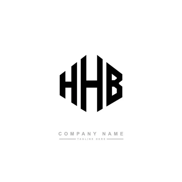 stock vector HHB letter logo design with polygon shape. HHB polygon and cube shape logo design. HHB hexagon vector logo template white and black colors. HHB monogram, business and real estate logo.