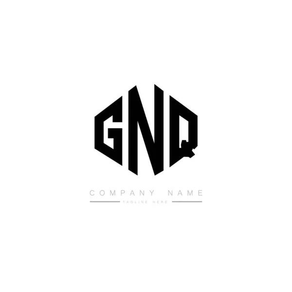 Gnq Písmeno Počáteční Logo Šablony Návrhu Vektoru — Stockový vektor