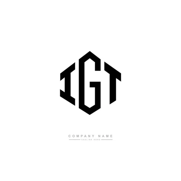 Igt Letter Initial Logo Template Vector — Stock Vector
