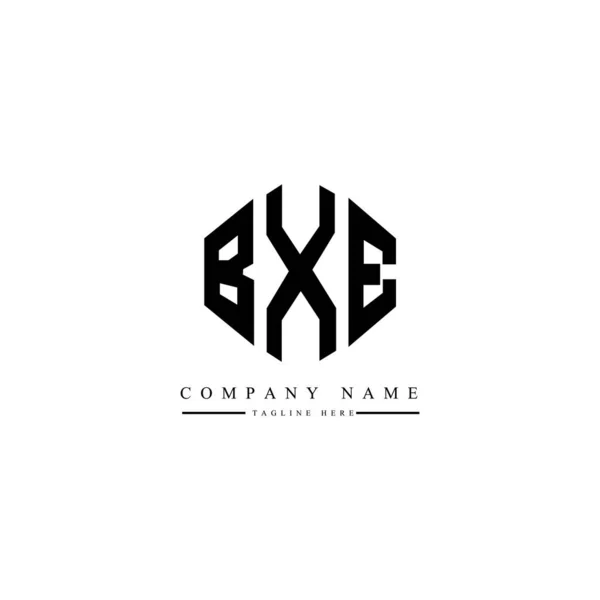 Logo Lettera Bxe Design Con Forma Poligonale Design Del Logo — Vettoriale Stock
