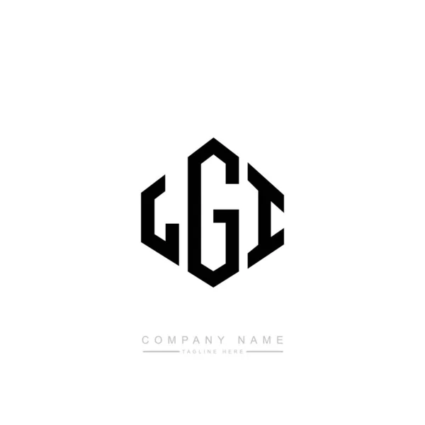 Διάνυσμα Αρχικού Προτύπου Λογότυπου Γραμμάτων Lgi — Διανυσματικό Αρχείο
