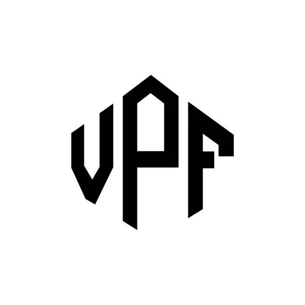 Vpe Letter Logo Ontwerp Met Polygon Vorm Vpe Polygon Kubus — Stockvector