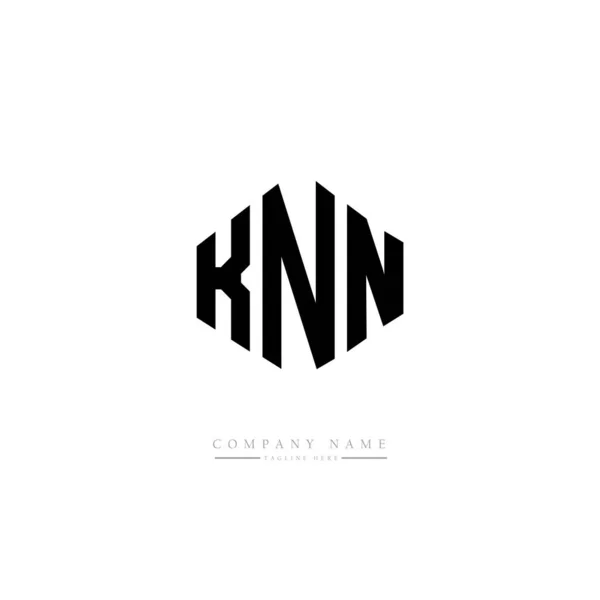 Knn Carta Inicial Logotipo Modelo Vetor Design — Vetor de Stock