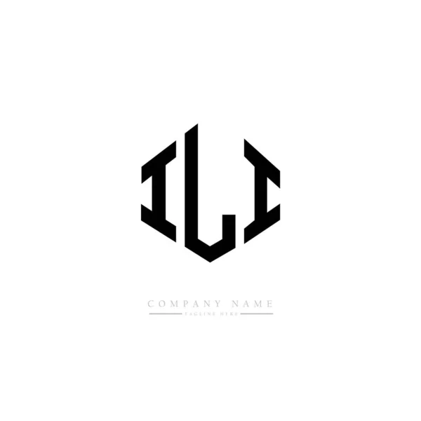 Ili Літера Початковий Логотип Шаблонний Дизайн Вектор — стоковий вектор