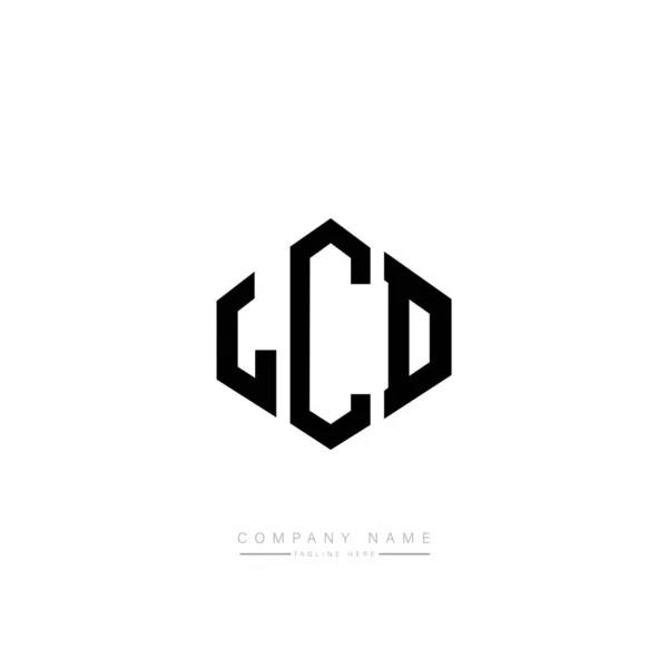 Lcd Lettera Iniziale Logo Modello Vettoriale Progettazione — Vettoriale Stock