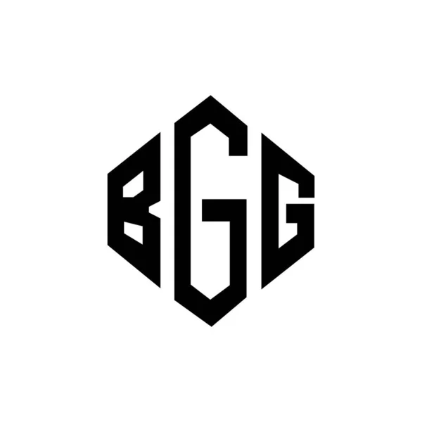 Bgg Letter Logo Design Mit Polygonform Logo Design Von Bgg — Stockvektor