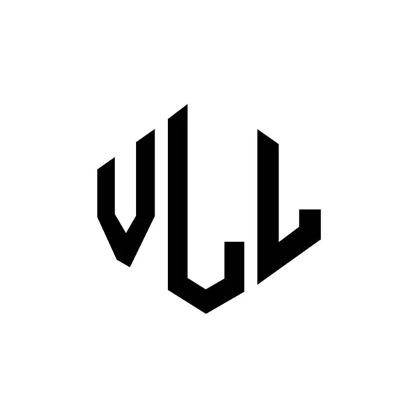 Design Logotipo Carta Vll Com Forma Polígono Design Logotipo Forma —  Vetores de Stock