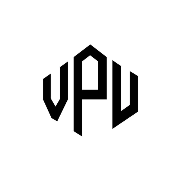 Дизайн Логотипу Літери Впу Формою Багатокутника Дизайн Логотипу Багатокутника Кубика — стоковий вектор