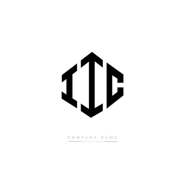 Lettera Iic Logo Iniziale Modello Vettoriale Progettazione — Vettoriale Stock