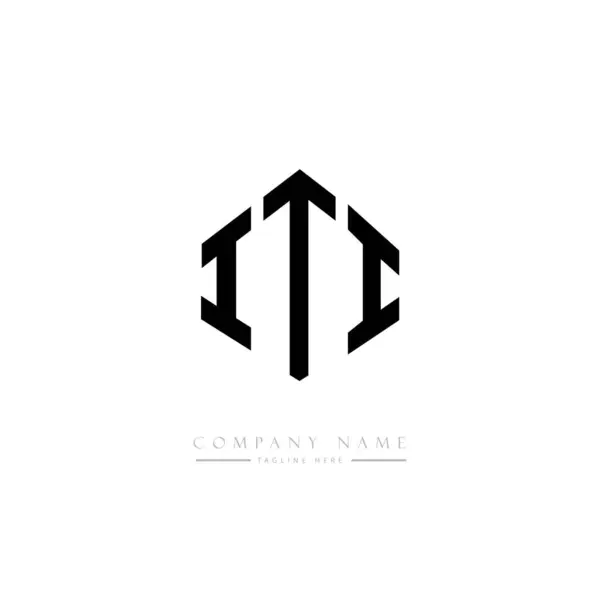 Iti Carta Inicial Logotipo Modelo Vetor Design —  Vetores de Stock
