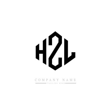 HZL letter logo design with polygon shape. HZL polygon and cube shape logo design. HZL hexagon vector logo template white and black colors. HZL monogram, business and real estate logo.