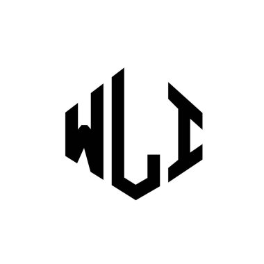 WLI letter logo design with polygon shape. WLI polygon and cube shape logo design. WLI hexagon vector logo template white and black colors. WLI monogram, business and real estate logo.