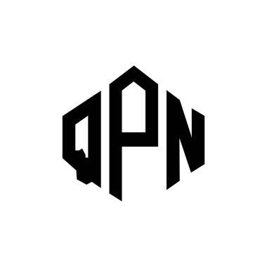 QPN letter logo design with polygon shape. QPN polygon and cube shape logo design. QPN hexagon vector logo template white and black colors. QPN monogram, business and real estate logo.