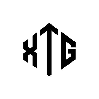 XTG letter logo design with polygon shape. XTG polygon and cube shape logo design. XTG hexagon vector logo template white and black colors. XTG monogram, business and real estate logo.