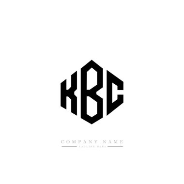 KBC harfi ilk logo şablon tasarım vektörü 