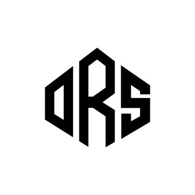 ORS letter logo design with polygon shape. ORS polygon and cube shape logo design. ORS hexagon vector logo template white and black colors. ORS monogram, business and real estate logo.
