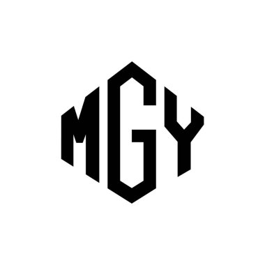 MGY letter logo design with polygon shape. MGY polygon and cube shape logo design. MGY hexagon vector logo template white and black colors. MGY monogram, business and real estate logo.