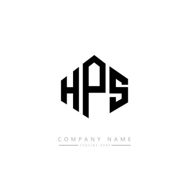 HPS letter logo design with polygon shape. HPS polygon and cube shape logo design. HPS hexagon vector logo template white and black colors. HPS monogram, business and real estate logo.