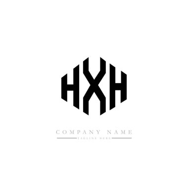HXH letter logo design with polygon shape. HXH polygon and cube shape logo design. HXH hexagon vector logo template white and black colors. HXH monogram, business and real estate logo.