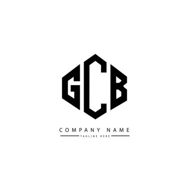 GCB harfi ilk logo şablon vektörü