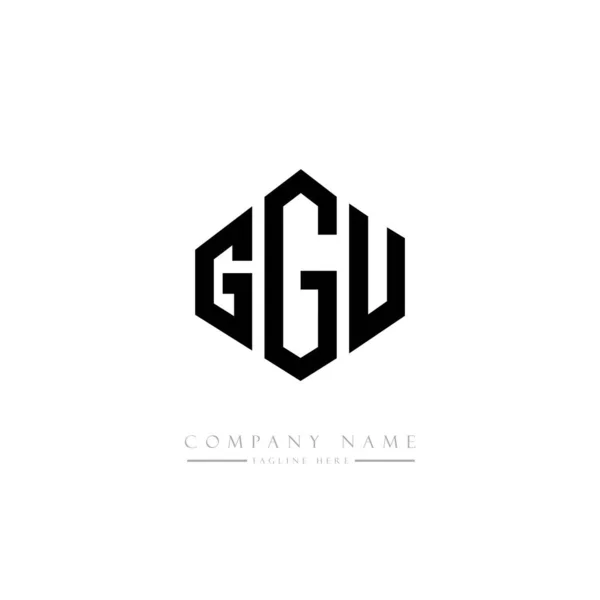 Дизайн Логотипа Гпу Формой Многоугольника Дизайн Логотипа Куба Шестиугольник Векторный — стоковый вектор