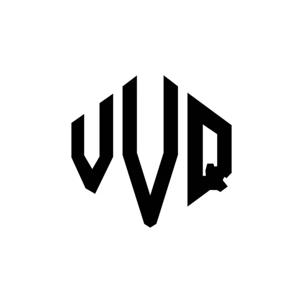 Vvq Letter Logo Ontwerp Met Polygon Vorm Vvq Polygon Kubus — Stockvector
