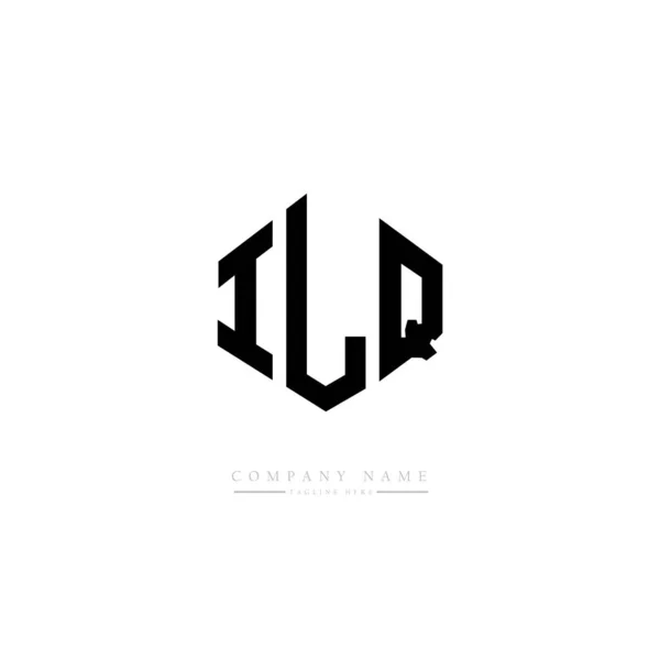 Ilq Kirjain Logo Suunnittelu Monikulmio Muoto Kuutio Muoto Logo Suunnittelu — vektorikuva