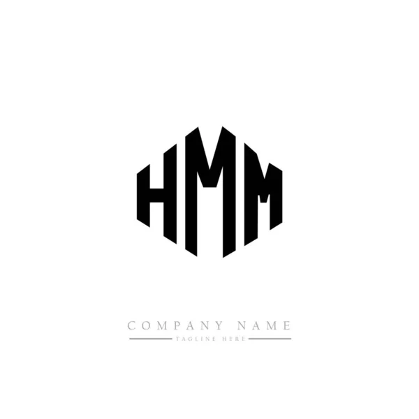 Diseño Del Logotipo Letra Hmm Con Forma Polígono Diseño Logotipo — Archivo Imágenes Vectoriales