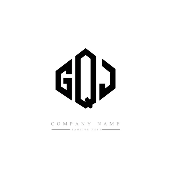 Σχεδιασμός Λογότυπου Γραμμάτων Gqj Σχήμα Πολυγώνου Σχεδιασμός Λογότυπου Σχήματος Κύβου — Διανυσματικό Αρχείο
