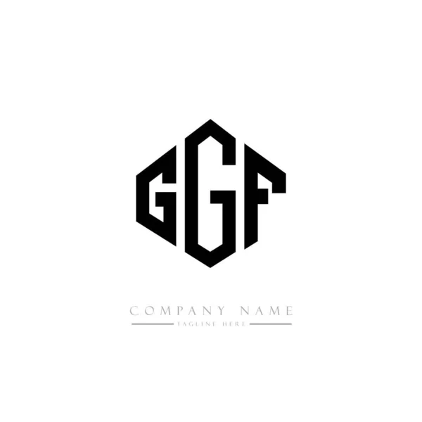 Ggf Litera Początkowe Logo Szablon Wektor Projektu — Wektor stockowy