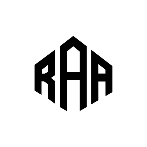 Raa Letter Logo Design Polygon Shape Raa Polygon Cube Shape — Διανυσματικό Αρχείο
