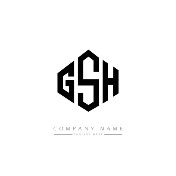 Gsh字母初始标识模板向量 — 图库矢量图片