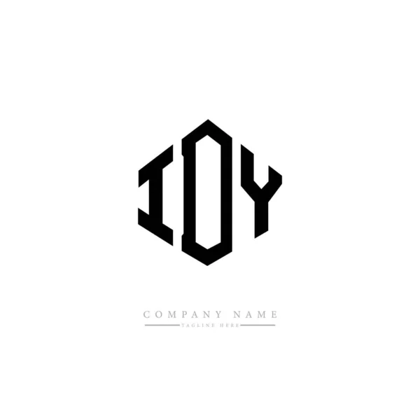 Idy Carta Inicial Logotipo Modelo Vetor —  Vetores de Stock