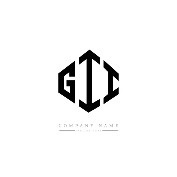 Wektor Początkowego Logo Litery Gii — Wektor stockowy