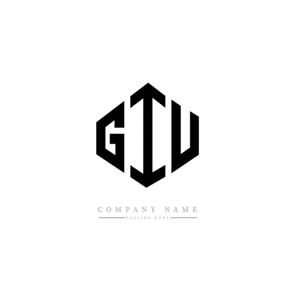 Wektor Początkowego Logotypu Liter Giu — Wektor stockowy
