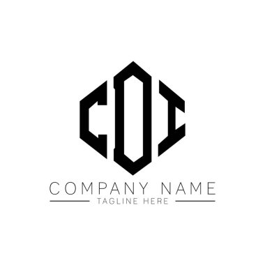 CDI letter logo design with polygon shape. CDI polygon and cube shape logo design. CDI hexagon vector logo template white and black colors. CDI monogram, business and real estate logo.