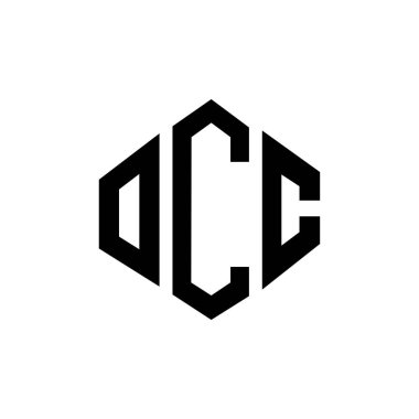 OCC letter logo design with polygon shape. OCC polygon and cube shape logo design. OCC hexagon vector logo template white and black colors. OCC monogram, business and real estate logo.