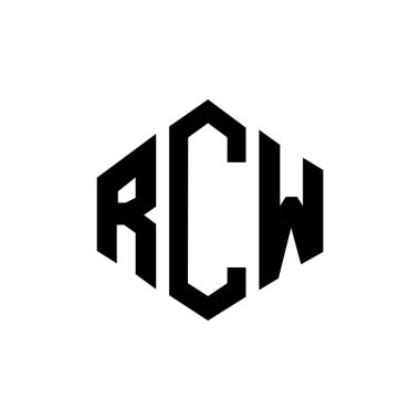 RCW letter logo design with polygon shape. RCW polygon and cube shape logo design. RCW hexagon vector logo template white and black colors. RCW monogram, business and real estate logo.RCW letter logo design with polygon shape. RCW polygon and cube sh