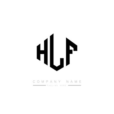 HLF letter logo design with polygon shape. HLF polygon and cube shape logo design. HLF hexagon vector logo template white and black colors. HLF monogram, business and real estate logo.