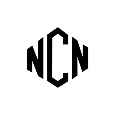 NCN letter logo design with polygon shape. NCN polygon and cube shape logo design. NCN hexagon vector logo template white and black colors. NCN monogram, business and real estate logo.