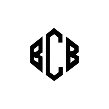 BCB letter logo design with polygon shape. BCB polygon and cube shape logo design. BCB hexagon vector logo template white and black colors. BCB monogram, business and real estate logo.