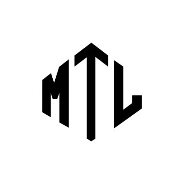 Çokgen şekilli MTL harf logosu tasarımı. MTL çokgen ve küp şeklinde logo tasarımı. MTL altıgen vektör logosu beyaz ve siyah renkler. MTL monogram, iş ve gayrimenkul logosu.