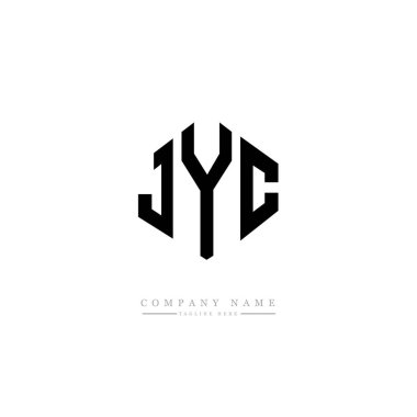 JYC letter logo design with polygon shape. JYC polygon and cube shape logo design. JYC hexagon vector logo template white and black colors. JYC monogram, business and real estate logo.