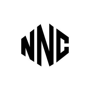 NNC letter logo design with polygon shape. NNC polygon and cube shape logo design. NNC hexagon vector logo template white and black colors. NNC monogram, business and real estate logo.