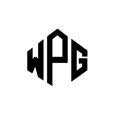 WPG letter logo design with polygon shape. WPG polygon and cube shape logo design. WPG hexagon vector logo template white and black colors. WPG monogram, business and real estate logo.