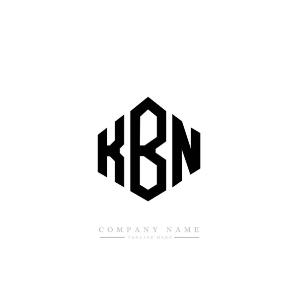 Kbn Carta Inicial Logotipo Modelo Vetor — Vetor de Stock